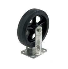 Load image into Gallery viewer, 8" Caster - Rubber on Cast Iron Hub