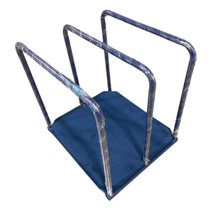 PANEL CART w/3 FIXED BARS 4" CASTERS