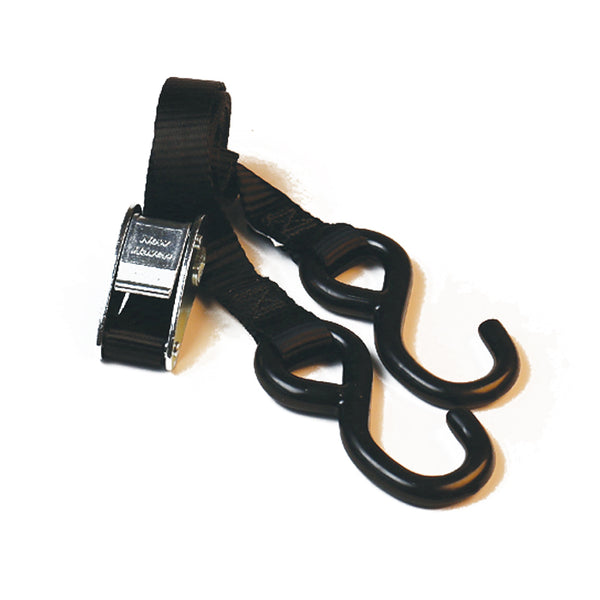 1” Cam Straps with Coated S-Hooks